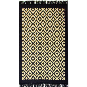 Килим IzziHome Lara LR01 Siyah Sari 80 x 125 (2200000552365) краща модель в Луцьку