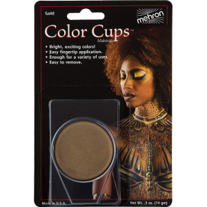 Кремовий грим Mehron Color Cups Gold 12 г (CCC-GD) (764294502106) краща модель в Луцьку