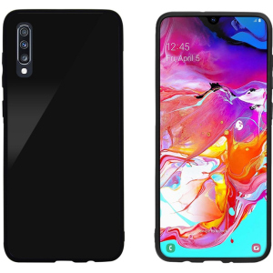 Панель Intaleo Real Glass для Samsung Galaxy A70 Black в Луцьку