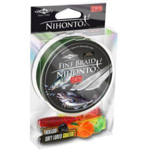 Шнур Mikado Nihonto Fine Braid 150 м 0.10 мм 7.70 кг Green (Z19G-010) ТОП в Луцьку