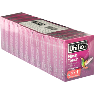 Презервативи Unitex Flash Touch 48 шт (12 упаковок по 4 шт) (798190041155) в Луцьку