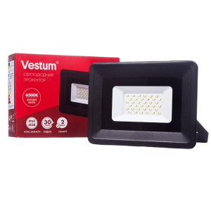 Прожектор LED Vestum 30W 2600Лм 6500K 185-265V IP65 надійний