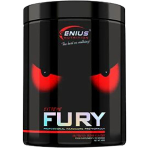 Передтренувальний комплекс Genius Nutrition Fury extreme 400 г Малина (5402975089922) в Луцьку