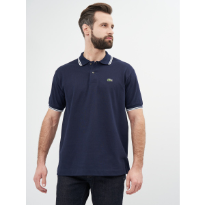 Поло Lacoste PH2384-525 L (T5) Navy blue/White (3665926014134) лучшая модель в Луцке