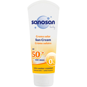 Дитячий сонцезахисний крем Sanosan Baby SPF 50 75 мл (4003583197682) в Луцьку