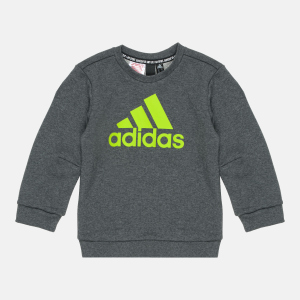 Світшот дитячий Adidas Must Haves Crew FP8935 110 см Dark Grey Heather (4062049186585) ТОП в Луцьку