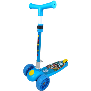 Самокат Daddychild Голубой с подсветкой колес (TOYSHD-009T-Blue) лучшая модель в Луцке