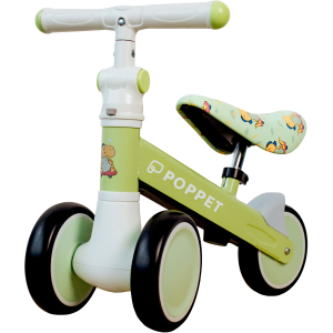 Дитячий триколісний беговел-каталка з безшумними колесами POPPET Динозавр Спайки Скейтс Світло-оливковий (PP-1606G) ТОП в Луцьку