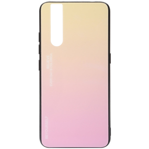 Панель BeCover Gradient Glass для Vivo V15 Pro Yellow-Pink ТОП в Луцьку