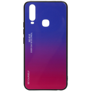 Панель BeCover Gradient Glass для Vivo Y15/Y17 Blue-Red ТОП в Луцке