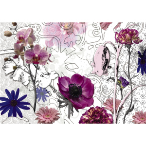 Фотообои бумажные Komar Purple (Пурпурные цветы) 368х254 см 8 сегментов (8-887) ТОП в Луцке