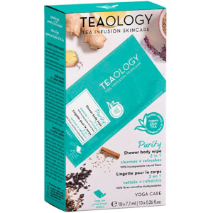 Освежающие влажные салфетки для тела Teaology Yoga care 1 шт (8050148502418) лучшая модель в Луцке