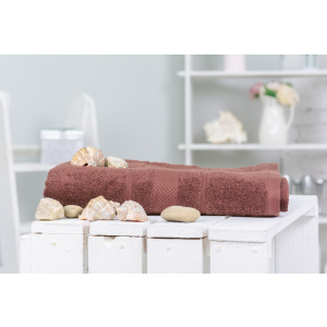 Банное полотенце MirSon №5001 SoftNess Brown 100x150 см (2200003181197)