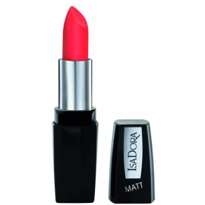 Помада для губ Isadora Perfect Matt Lipstick матова 04 hot coral 4.5 г (7317852111048) краща модель в Луцьку