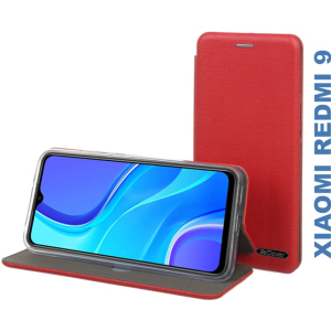 Чехол-книжка BeCover Exclusive для Xiaomi Redmi 9 Burgundy Red надежный