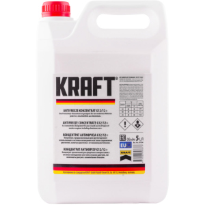 Антифриз Kraft G12/12+ Red концентрат для системы охлаждения 5 л (KF104) ТОП в Луцке