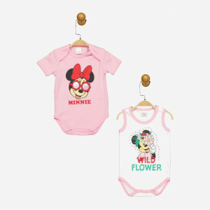 Боді Disney Minni Mouse MN17331 86-92 см 2 шт Біло-рожеве (8691109875174) в Луцьку