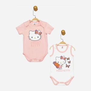 Боді Cimpa Hello Kitty HK17476 80-86 см 2 шт Біло-рожеве (8691109893796) ТОП в Луцьку