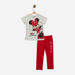 Костюм (футболка + лосины) Disney Minni Mouse MN18067 104 см Бело-красный (8691109891433) в Луцке