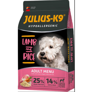 Сухий гіпоалергенний корм для дорослих собак вищої якості Julius-K9 LAMB and RICE Adult З ягнятком та рисом 12 кг (5998274312590) ТОП в Луцьку