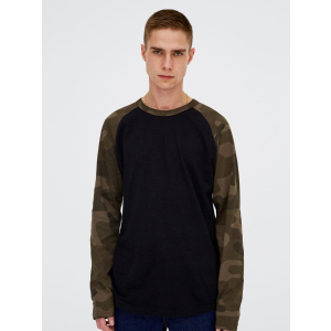 Лонгслив Pull & Bear 9235/575/800-AFIP M Милитари-черный (DD3000002826339_09235575800033) рейтинг