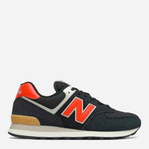 Кросівки New Balance 574 ML574ML2 40.5 (8) 26 см Чорні з оранжевим (195173180403) краща модель в Луцьку