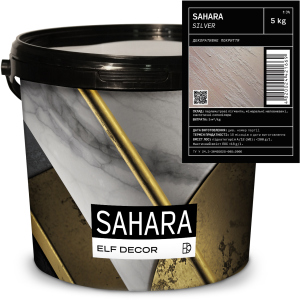 Декоративна штукатурка Elf Decor Sahara 0.5 - 1 мм 5 кг Silver (mba5dec6E) рейтинг