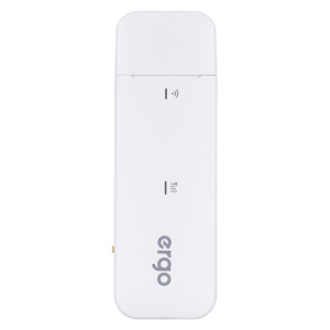 3G/4G USB Модем Ergo W02-CRC9 White (4G/LTE cat4., SIM, с разъёмом CRC9 для внешней антенны)