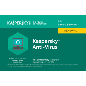 Kaspersky Anti-Virus 2020 продовження ліцензії на 1 рік для 2 ПК (скретч-картка) ТОП в Луцьку