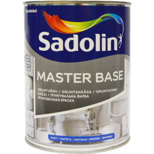 Глибокоматова грунтовка алкідна для стін і стелі Sadolin Master Base 1 л Біла (5181254) рейтинг