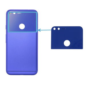 Задняя крышка для HTC Google Pixel, синяя, оригинал Original (PRC) надежный