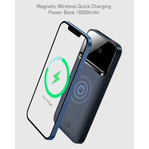 Павербанк Baseus Magnetic wireless Quick Charge 10000mAh 20W для iPhone 12|12 Pro|Max|Watch| AirPods| iPad| Samsung| Xiaomi| Huawei| Lenovo| Oppo| Meizu лучшая модель в Луцке