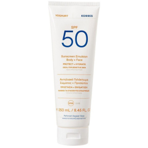 Cолнцезащитная эмульсия для лица и тела Korres SPF50 250 мл (5203069098291) ТОП в Луцке