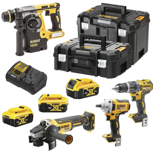 Набір із чотирьох акумуляторних безщіткових інструментів DeWalt DCK428P3T ТОП в Луцьку