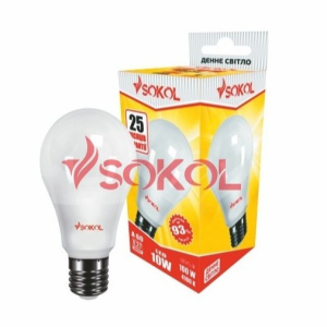 Набір 10 шт. LED лампа SOKOL A60 10.0W 220В E27 4100К