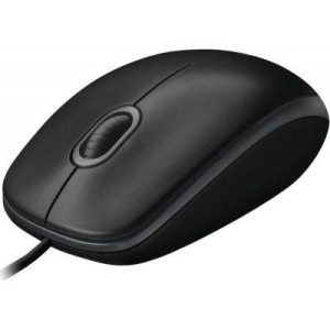 Мышка проводная Logitech B100 оптическая 800 dpi Чёрная