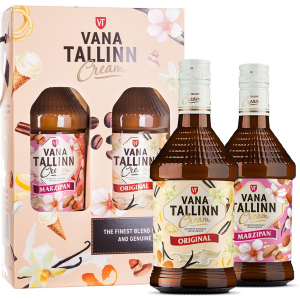 Набір лікер Vana Tallinn Original 0.5 л 16% + Vana Tallinn Marzipan 0.5 л 16% (4740054001054) в Луцьку