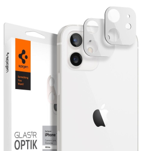 Скло на камеру Spigen GlastR Slim Optik Camera Lens 2-Pack для iPhone 12 White