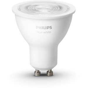 Розумна лампа Philips Hue GU10, 5.2W(57Вт), 2700K, White, Bluetooth, димована, 2 шт (929001953506) в Луцьку