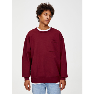 купить Свитшот Pull & Bear 9596504606 S Бордовый (ZP09596504606028)