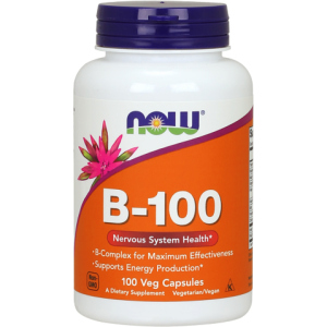 Витамины Now Foods B-100 100 веган капсул (733739004369)