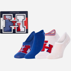 Набір шкарпеток Tommy Hilfiger Unisex Sneaker Giftbox 392004001-470 43-46 4 пари (8718824653433) ТОП в Луцьку