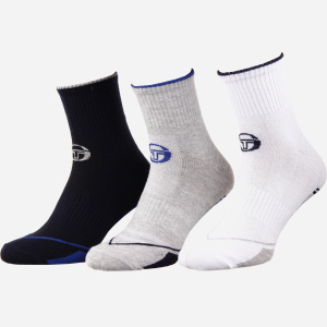 Набір шкарпеток Sergio Tacchini 93241741-2 39-42 3 пари Сірий/Синій (3349600161528) ТОП в Луцьку