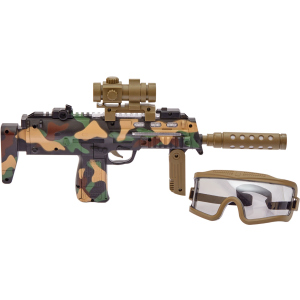 Автомат светозвуковой ZIPP Toys HK MP7 в наборе с очками Камуфляж/коричневый (5320026) (2253200260004) ТОП в Луцке