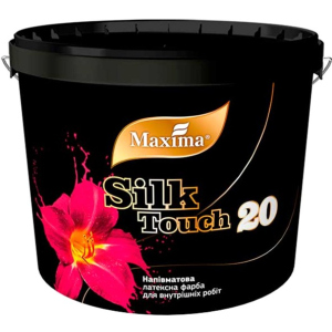 Напівматова латексна фарба "Silk Touch 20" Maxima 6 кг (4823083307837) ТОП в Луцьку