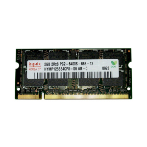 Оперативна пам'ять Hynix SO-DIMM DDR2 2GB 800MHz (HYMP125S64CP8-S6) надійний