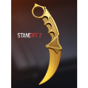 Деревянный нож из Стендофф 2 Керамбит Голд Игрушечный нож из дерева StandOff 2 Karambit Gold 11101 ТОП в Луцке