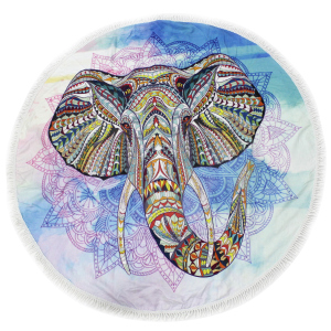 Пляжное полотенце MirSon №5080 Summer Time Elephant 150x150 см (2200003947892) надежный