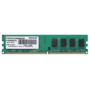 Модуль пам'яті DDR2 2GB/800 Patriot Signature Line (PSD22G80026)