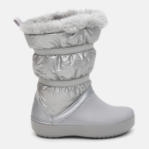 Чоботи Crocs Kids CB LodgePoint Metallic Boot G 205829-0P1-C8 24-25 Сірі (191448390362)